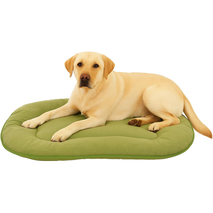 Подушка для собак та котів, овал, великий розмір 77x54 см, Firenze, зелена