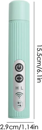 Шліфувальник для собачих кігтів | 3-ступеневий акумуляторний портативний шліфувальник з LED | Компактний шліфувальник для кігтів - для дорослих, сім'ї, друзів, жінок та чоловіків (зелений)