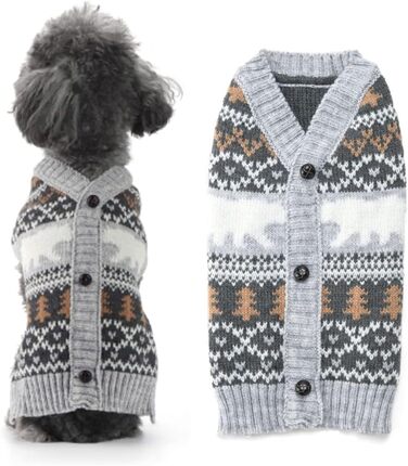 Пуловер для собак на Новий Рік: теплий світер для цуценят та собак середніх розмірів (XXL, Ейсбер)