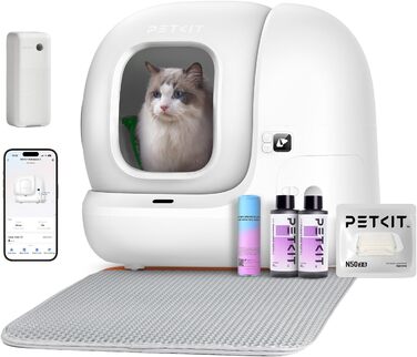 Автоматичний туалет для котів PETKIT Pura Max 2, 76 л, самоочищення, усунення запаху, керування через додаток, великий об’єм, для кількох котів