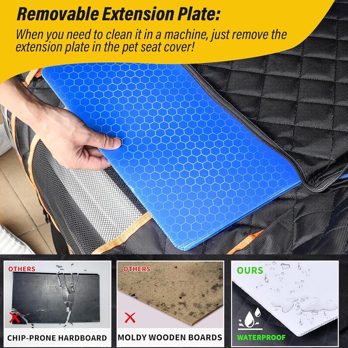 Водонепроникна підстилка для собак у машину: захист заднього сидіння, hardsole, для подорожей та транспортування
