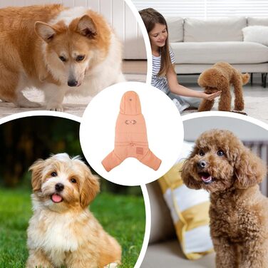 Тепла зимова куртка для собак, флісова худі для маленьких собак, одяг для собак на холодну погоду (Помаранчевий, 2XL)