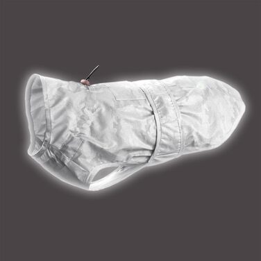 Дощовик для собак Huka to go срібного кольору, розмір 50