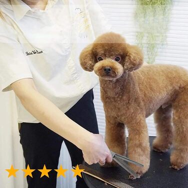 Професійна вигнута ножиця для собак 7,5' - ножиці для грумінгу собак, вигнуті ножиці для шерсті, ергономічна ручка (чорний)