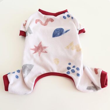 Піжама для собак BT Bear Fette Hundekleidung, тепла та м'яка, для осені та зими, цілісний костюм, підходить для котів, цуценят, маленьких та середніх собак (XXL: довжина спини 38–42 см)