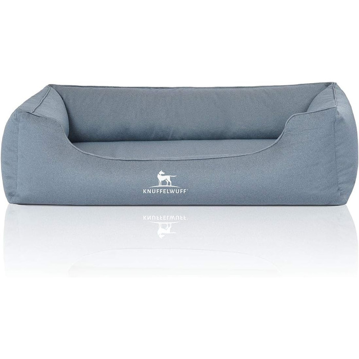 Ортопедичне вологостійке ліжко для собак Knuffelwuff Leon XXL, 120 x 85 см, світло-блакитне