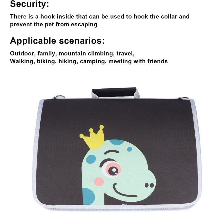 Транспортна переноска для тварин: переноска для котів, собак, м'яка, складана, портативна, з плечовим ремінцем, Оксфорд, M