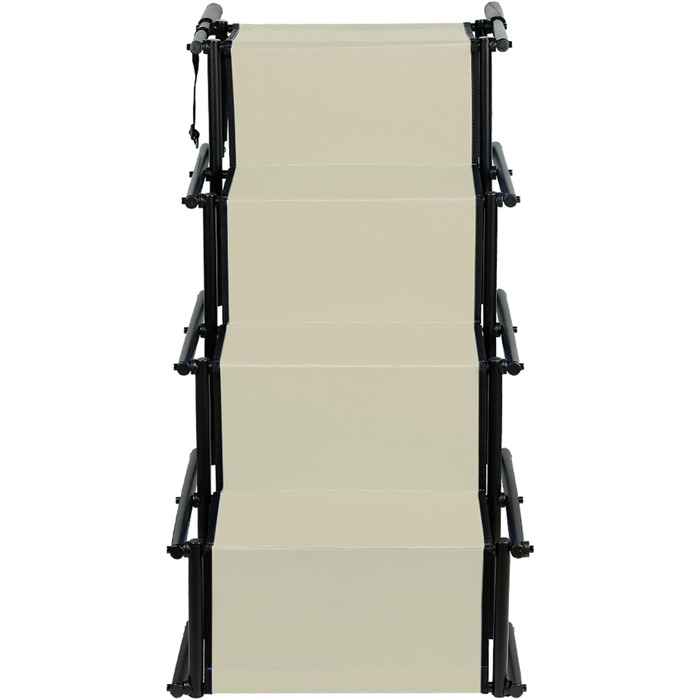 Рампа для собак Homewell - розкладна, до 70 кг, регульована - для маленьких, середніх, великих та хворих собак. Легко зберігати (Бежева)