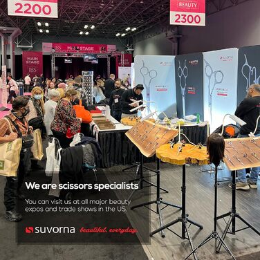 Набір професійних ножиць для стрижки волосся Suvorna 5.5 дюймів (2 шт.) - ножиці для фрізурів, барберські ножиці, ножиці для проріджування