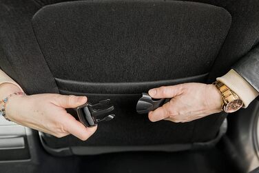 Автокрісло для собак Boutique Zoo | М'яке автокрісло для собак, котів та інших тварин | На заднє сидіння, пасажирське сидіння | Лежанка для собак, переноска для собак | Поліестер, штучна замша | Колір: Сірий | Розмір: M (47x40 см)