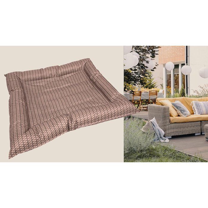 Килимок охолоджуючий для собак Croci з ротангових матеріалів, 77 x 63 см, коричневий