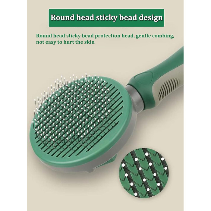 Щітка для котів та собак, аксесуари для грумінгу, видалення шерсті, самоочисна, для довгої та короткої шерсті