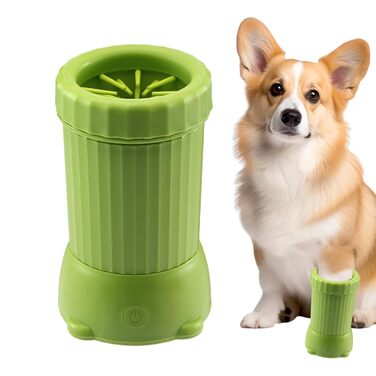 Автоматичний мийник лап для собак | USB-зарядка | Для подорожей, прогулянок та активного відпочинку (зелений)