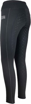 Лазура - зимові рейдінг легінси для жінок та дітей Ліза | термо-легінси для їзди верхи | з силіконовим повним обтиском & кишенею для телефону | дихаючі зимові рейдінг штани | екіпірування для верхової їзди в багатьох кольорах та розмірах 42 Чорний