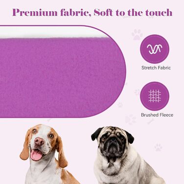 Пуловер для собак маленьких порід, теплий флісовий пуловер з капюшоном та кишенею (колір: коричневий, розмір S; фіолетовий, розмір M)