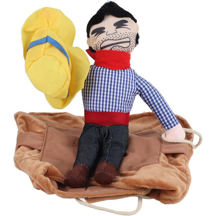 Костюм для собак Filfeel, кумедний костюм на Хелловін, ковбойська куртка для собак маленьких, середніх та великих розмірів (L-Riding) S, M, L, XL, однотонний