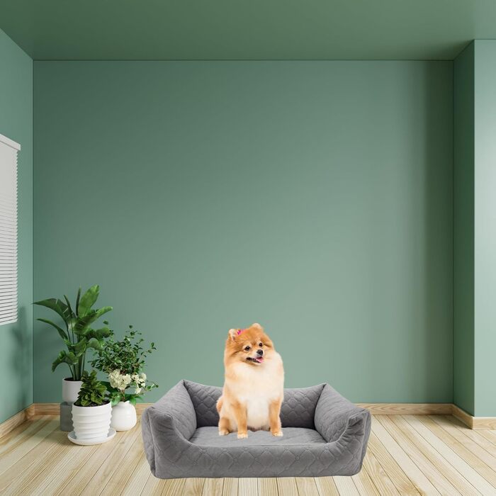 Ліжко для собак та котів Odolplusz | Крісло-корзина для тварин | 2 розміри | Флаконно-зелений (M 70x60 см)