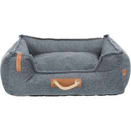 Лежак для собак TRIXIE BE Nordic Föhr, м'який, прямокутний, 120×95 см, сірий