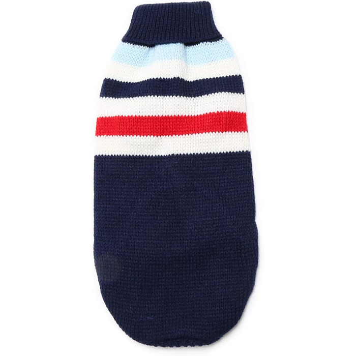Пуловер для собак Petyoung з блакитними смугами, теплий зимовий светр з пряжі, для маленьких, середніх та великих собак, розмір XL28