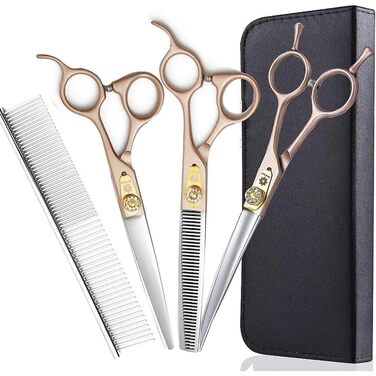 Професійний набір ножиць для грумінгу собак Dream Reach 7'' з японської сталі 440C (5 шт.)