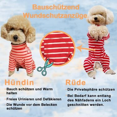 Тільце для собак після операції Kukaster: захист ран, для собак після кастрації, з отворами для лап, для собак з алергією, випаданням шерсті, після грумінгу, рожево-білий колір, розмір S