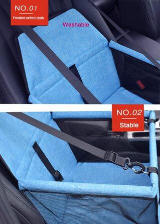 Водонепроникний, дихаючий килимок для автомобіля з тваринами, безпечний підйом, миється, матеріал Oxford, чорний