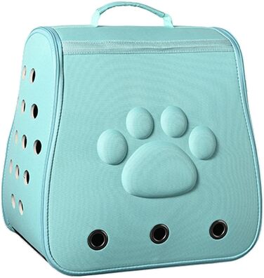 Транспортна сумка для котів та домашніх тварин | Дыхаюча сумка-переноска для котів та собак, портативна сумка для подорожей (блакитна)