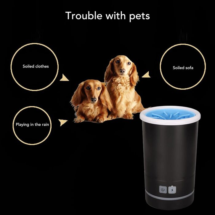 Мийка для лап собак Pssopp - портативна силіконова щітка для чищення лап домашніх тварин. Підходить для собак та котів.