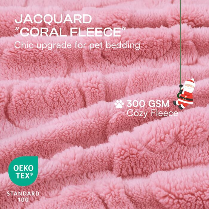 Плед для собак та котів Luciphia, 2 шт., рожевий, 145x102 см (57x40 дюймів), washable