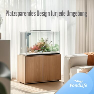 Акваріум зі скла для риб і черепах Pondlife 30×20×20 см, для прісної та солоної води, тераріум