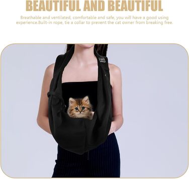 Сумка-переноска для тварин JojoFuny з легкого поліестеру з регульованим плечовим ременем. Дихаюча сумка для собак та котів на прогулянки, кемпінг та подорожі. Підходить для маленьких порід.