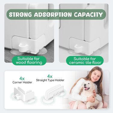 Клітка-манеж для собак і цуценят, 6-панельна, внутрішня, з дверцятами, біла (156 x 78 x 60 см)