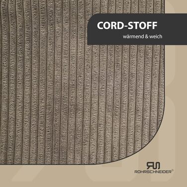 Крісло-ліжко для собак, миюче, для маленьких та середніх порід, з подушкою Cord, бежеве (70x50 см), з пакетиками для збору відходів, Cordstoff, широке