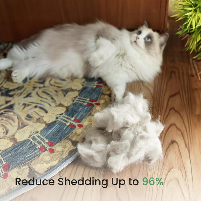 PawRake - щітка для котів та собак на період линьки, для середньої та довгої шерсті, делікатна до шкіри, легка