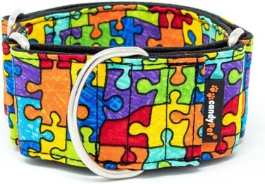 Нашийник для собак CandyPet® Martingale з регулюванням, розмір S, ширина 4 см, з пазлом