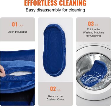 Крісло-лежанка для домашніх тварин VEVOR, лежанка для собак та котів середнього розміру, м'яка велюрова лежанка для собак, крісло для котів, що витримує до 37 кг, лежанка для домашніх тварин, темно-синій колір, розмір L (71 x 51 x 11 см)