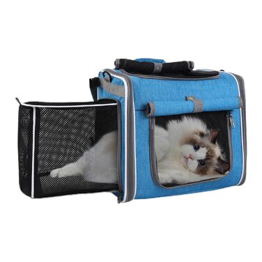 Корзина для велосипеда - переноска для тварин, дихаючий рюкзак, регульована переноска для прогулянок, подорожей, кемпінгу та велопоходів