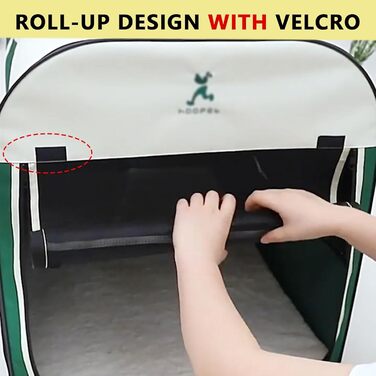 Транспортна сумка для собак, переноска для авто, дорожній аксесуар для тварин з ролетним вікном, Oxford-тканина, складана, дихаюча, міцна (46 x 36.5 x 40 см)