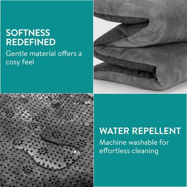 Термоковдра для собак та котів Navaris - м'яка підстилка для собак 100 x 70 см - тепла ковдра для собак та котів - сіра