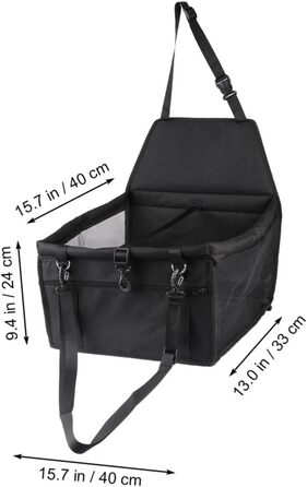 Сітка безпеки для тварин у авто VILLFUL: переносна сумка-ліжко для котів та маленьких собак, регульований поводок, сітка для транспортування