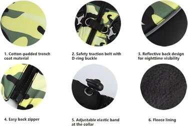 Водонепроникний нашийник для собак на зиму: для маленьких, середніх та великих тварин. Підходить для прогулянок, тренувань та повсякденного використання