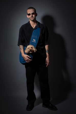 Сумочка для собак Noah & Paw до 10 кг, преміум денім, регульований ремінь, м'яке хутро, 3 системи безпеки