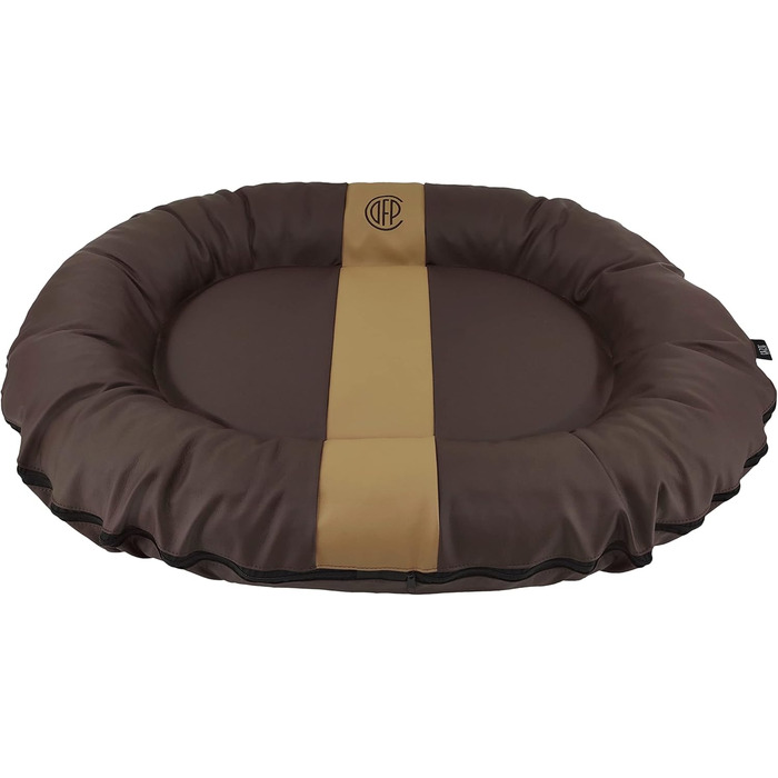 CAZO Oslo лежанка для собак та котів овальна, 80 x 60 x 14 см, розмір S, колір коричневий, модель L2021/B