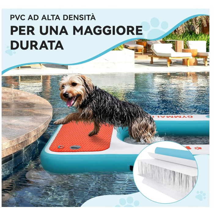 Надувна платформа-трап для собак: вихід із води (басейн, озеро, море)