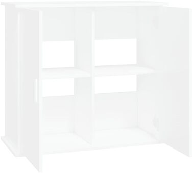 Xichuzi акваріумна тумба біла 81x36x73 см, деревостружкова плита, підставка під акваріум, шафа для акваріума