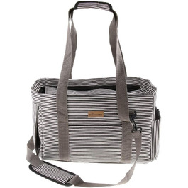 Транспортна сумка для тварин: переноска для собак та котів, сумка для подорожей (сіра)