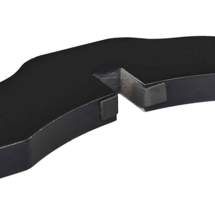 Захисний забірчик для собак Relaxdays, 92 x 206,5 см, 4 панелі, чорний, розкладний, з ніжками, МДФ