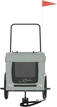 Фаркоп-причіп для велосипеда Gecheer, чорний, для собак, 123x63x66 см, сірий