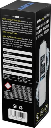 Фільтр для акваріума ARKA myAQUA 1900 – ефективна фільтрація хлору, пестицидів, домішок, покращення якості води (смолистий, комплектний)