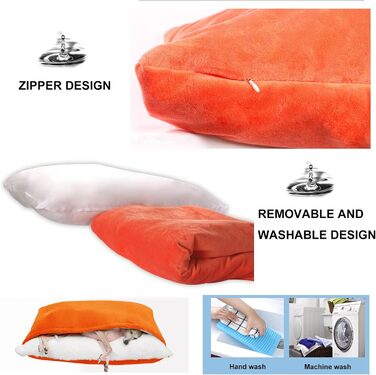 Ортопедичне ліжко-будка для собак з підстилкою, 75x60x23 см, Хакі